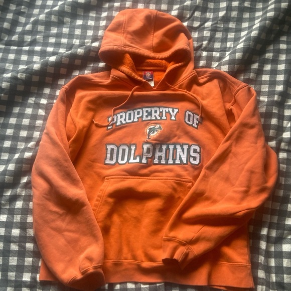 90s Reebok Miami dolphin hoodie - Picture 1 of 6